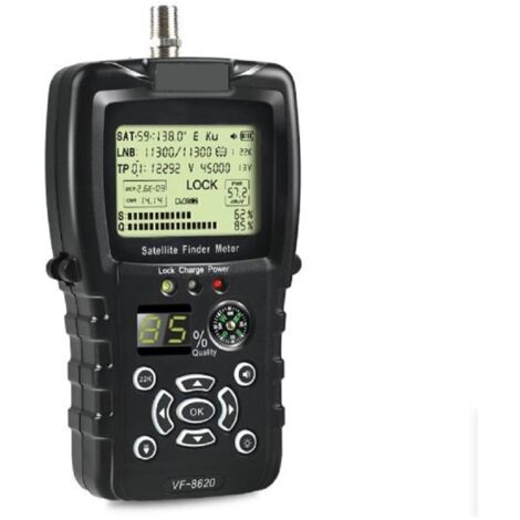 Détecteur de satellite VF-8620 HD Numérique Satellite Finder DVB S2/MPEG2 SatFinder Mètre H.264 Avec Boussole Lion Rétroéclairé Batterie Performances stables