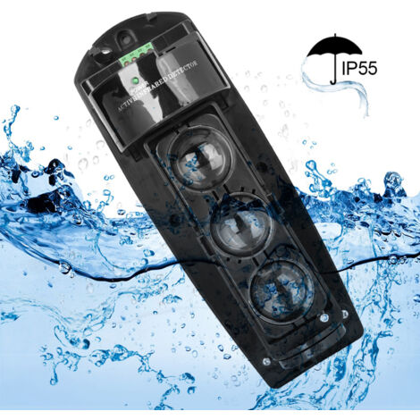 Détecteur de sécurité infrarouge triple faisceau ABE-50 avec alarme et système photoelectrique