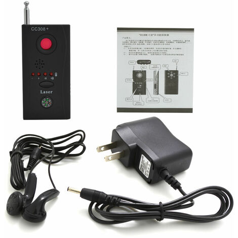 Détecteur de signal RF, détecteur d'insecte d'ondes de signal anti-espion, Finder de caméra caché sans fil CC308 Mesures plus précises