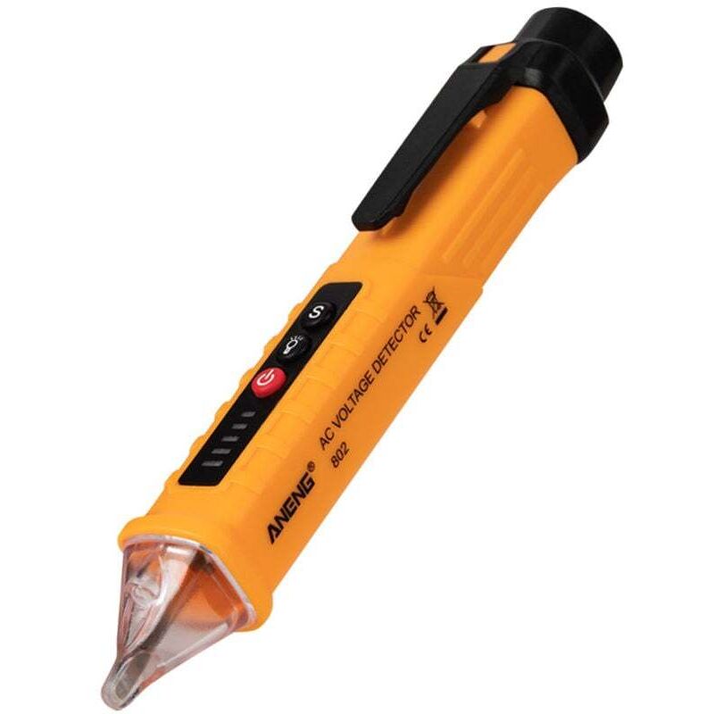 Détecteur de tension AC sans contact, 12V-1000V, jaune