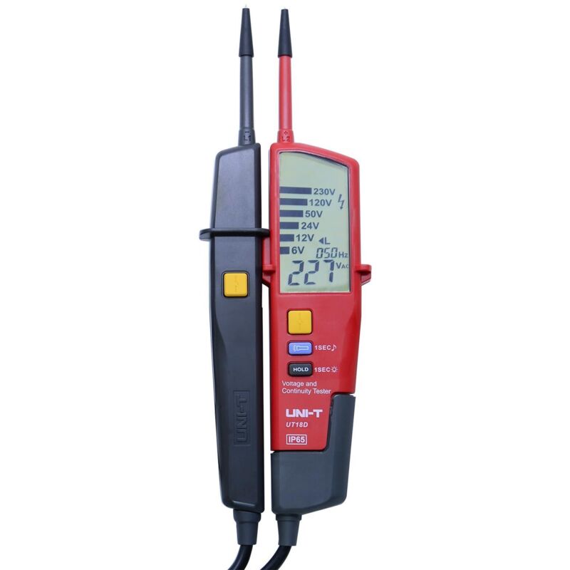 UNI-T Spanningstesters UT18C UT18D UT15C Fasevolgorde Continuïteit Spanningsdetector LCD Display Auto Range IP65 Waterdichte Meter