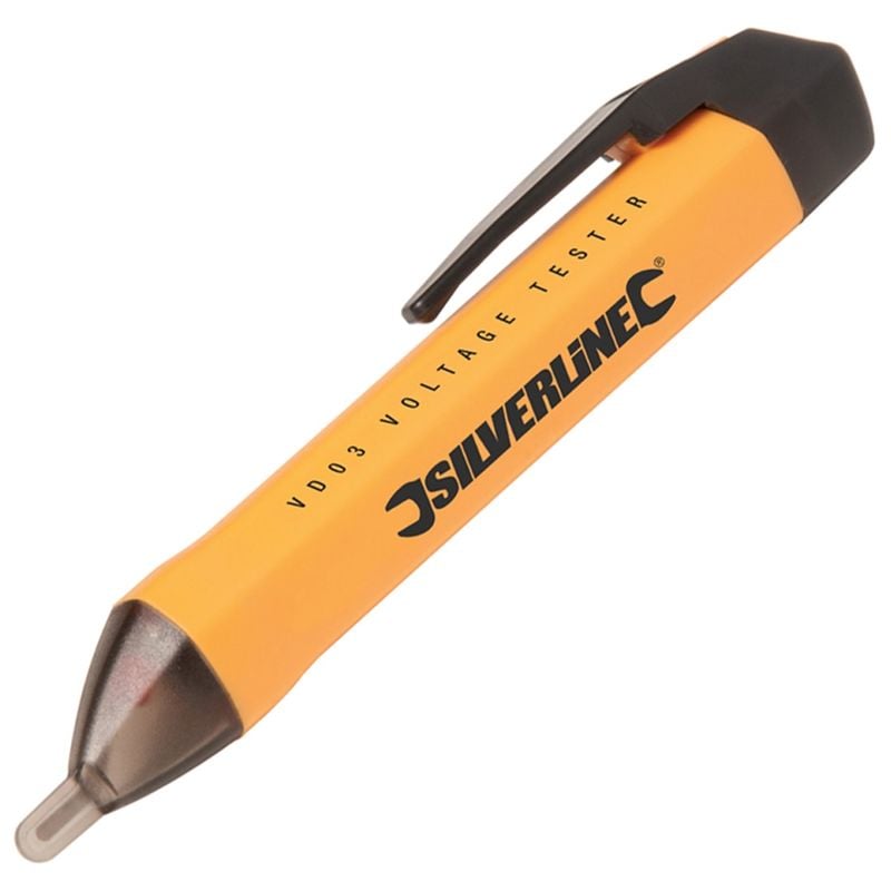 Détecteur de tension alternative sans contact 140 mm Silverline 675220