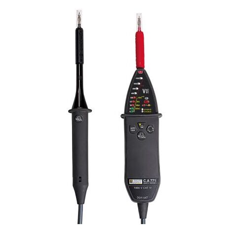Détecteur de tension Chauvin Arnoux Ca 771 IP2X. 1000 V ac, 1400V c.c. max CAT IV, IP65 ( Prix pour 1 )