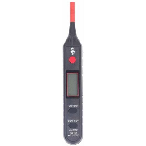 Détecteur de Tension Sans Contact 12-300V avec Alarme Sonore et Lumineuse Testeur Électrique Portable