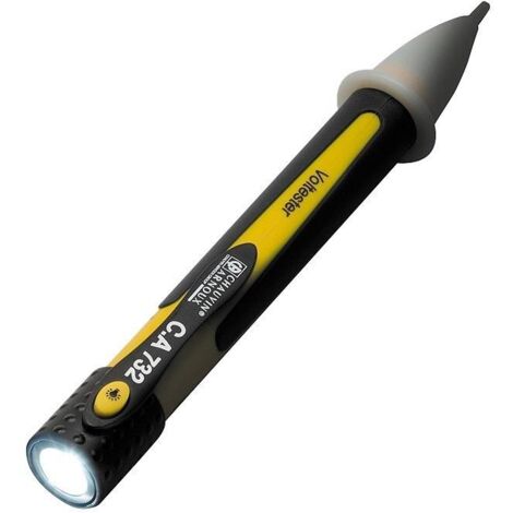 Détecteur de tension sans contact Chauvin Arnoux C.A 732 CAT III 1000 V LED Q039731
