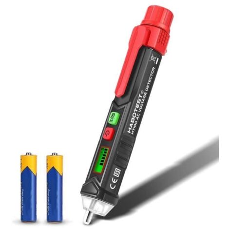 Détecteur de Tension Sans Contact,VT01 Sensibilité Réglable/Double Portée12V-1000V,48V-1000V/Alarme Sonore et Jugement en Temps Réel