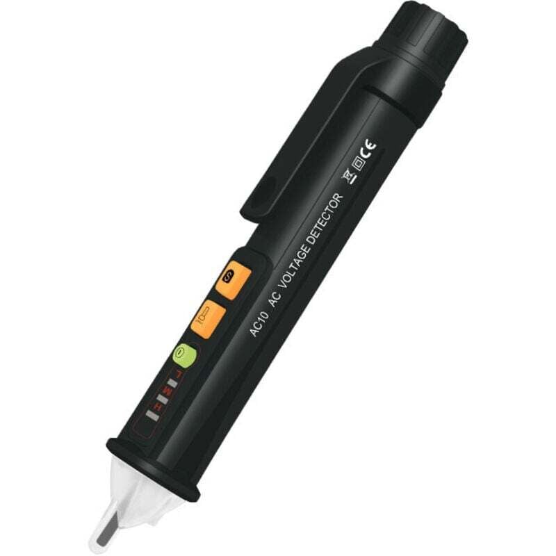 Image of Détecteur De Tension Sans Fil Testeur Électrique Avec Affichage Lcd Stylo Buzzer Led Détection Ac