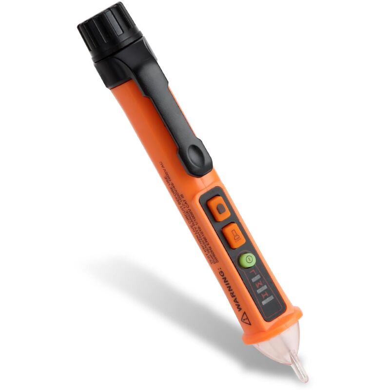 Détecteur de Tension, Stylo Testeur de Tension Sans Contact avec Sensibilité Réglable, Sans Contact Testeur 12V-1000V/48V-1000V, Indicateur LED,