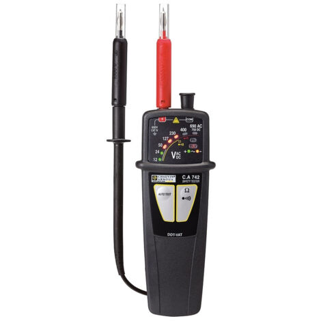 DÉTECTEUR DE TENSION VAT AVEC INDICATEUR LED CA 742 CHAUVIN ARNOUX