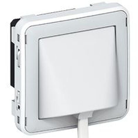 Détecteur d'élévation de température Plexo composable IP41 gris et blanc LEGRAND 069594