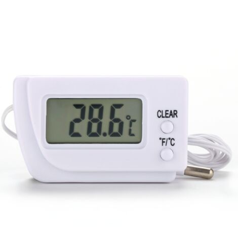Détecteur d'humidité Thermomètre d'aquarium numérique électronique de haute précision pour réfrigérateur