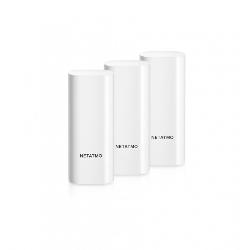 Lot de 3 détecteurs d'ouverture intelligents connectés sans fils Netatmo dtg-pro
