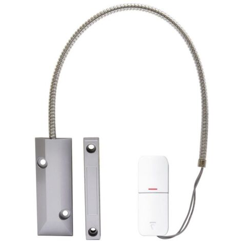 Détecteur d'ouverture sans fil pour porte de garage – Alimentation 23A 12V – Fréquence 433 MHz – Autoprotection à l'ouverture – Lifebox