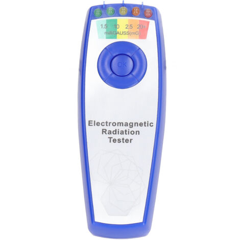 Détecteur EMF 5 Niveaux, Moniteur de Rayonnement Électromagnétique Portable, Appareil de Mesure ABS à Réponse Immédiate