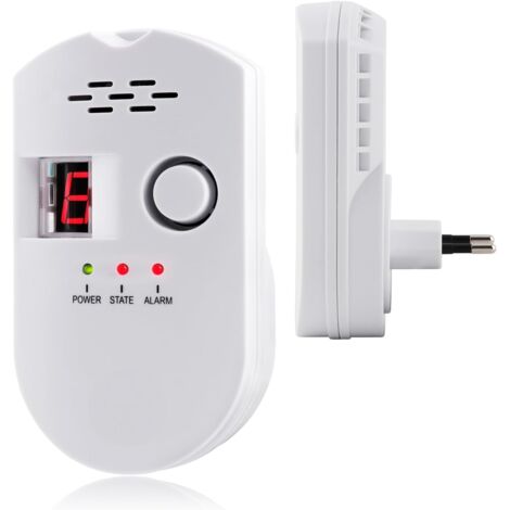 Détecteur Fuite Gaz LPG/Naturel – Alarme Sonore & Affichage LED – Capteur Méthane, Propane, Butane – Sécurité Fiable