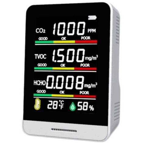 Détecteur infrarouge portable de qualité de l'air co2 Détecteur cinq-en-un semi-conducteur AK3