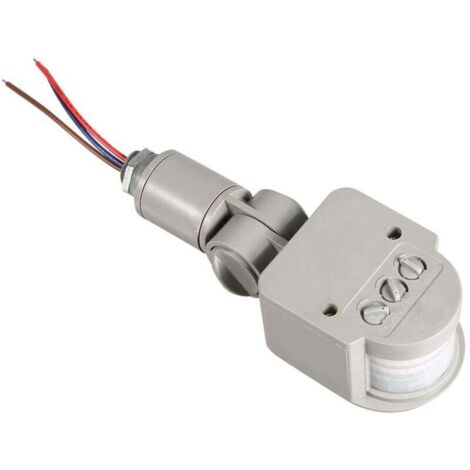 Détecteur Interrupteur LED Extérieure 90250 V 180 Degrés Infrarouge PIR Motion Sensor Murale Gris