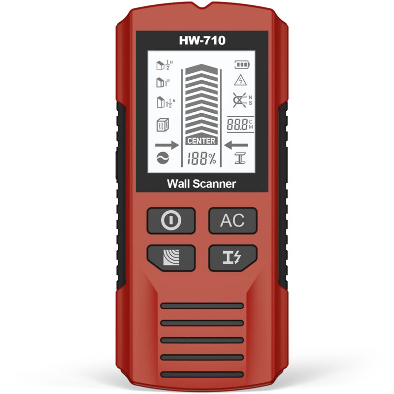 Détecteur Métaux À Main,Affichage D'écran LCD Portable Et Détecteur Métaux Audio,Détecteur Métaux Et Mur À Main-d'œuvre Multifonctionnels,Scanner