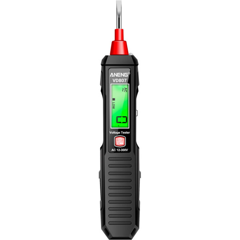 Détecteur de tension numérique tester à stylo VD807, détecteur de circuit AC 12-300V avec capteur NCV, outil électrique professionnel pour électricien