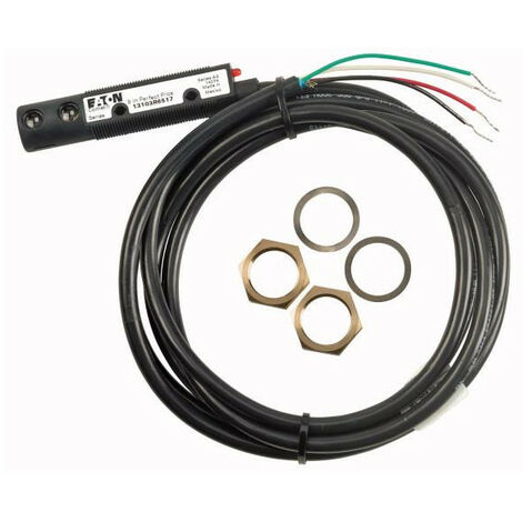Détecteur photoélectrique à réflexion Sn 225mm 4L 10-30VDC NPN PNP M18 matière isolante câbl EATON 13103R6517