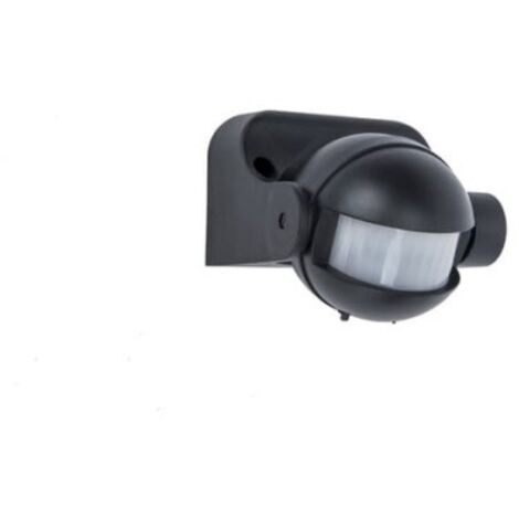 Détecteur PIR extérieur 12 m 180° Lutec Sphere noir