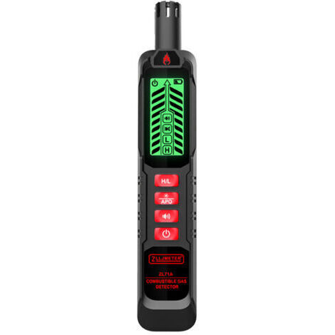 Détecteur portable fuites gaz combustibles, testeur fuites gaz naturel, analyseur concentration gaz portable, testeur gaz avec alarme sonore et lumineuse,de dyk.Trywise