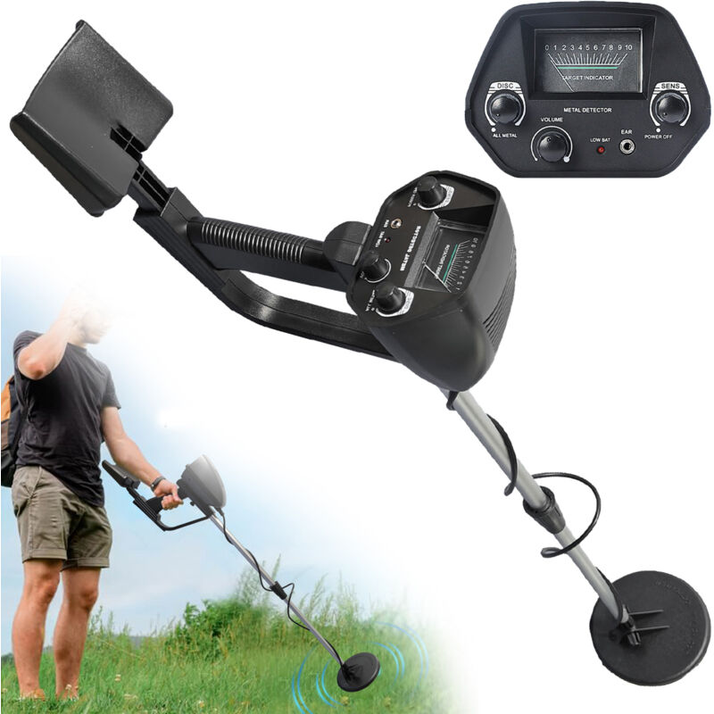Mawiron - Détecteurs de métaux, détecteur de métaux souterrain profond professionnel chasse au trésor pièces d'or étanche, écran lcd