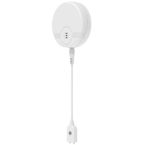 Detector de agua, alarma de 135 dB, sensor de inundación para sótanos, baños, lavaderos, cocinas, garajes y áticos (pilas 6F22/9 V incluidas) (1 paquete)