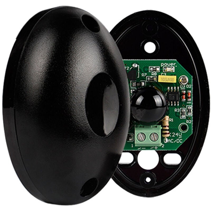 

Asupermall - Detector de barrera de puerta del sensor de haz infrarrojo 12V CC Fotocelula Puerta automatica del garage del obturador de ventana de la