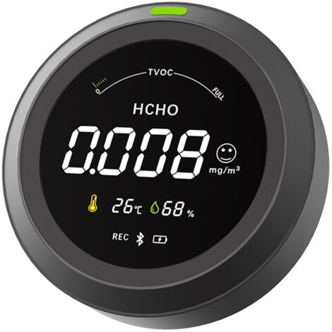 Detector de calidad del aire de CO2, modo Therm La para temperatura y humedad de CO2, fácil calibración, monitor de calidad del aire con alarma múltiple para el hogar, detector de dióxido de carbono