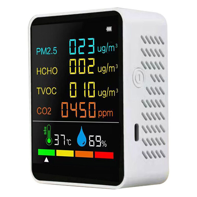 

Detector de calidad del aire dom¨¦stico, comprobador de CO2,Detectores de gas,con funci¨®n de alarma,blanco