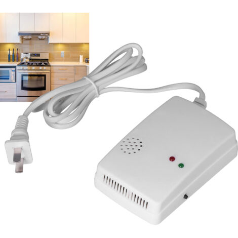 Detector de fugas de gas natural con autodiagnóstico, alarma de gas líquido para la cocina.