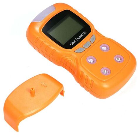 Detector de gas 4 en 1, monitor de CO, detector de gas tóxico portátil digital, detector de monóxido de carbono, comprobador de gas de sulfuro de hidrógeno con pantalla LCD, alarma de vibración de son