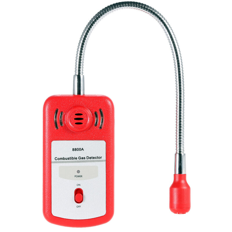 

Detector de gas combustible, comprobador de determinacion de ubicacion de fuga de gas portatil, con alarma de luz de sonido