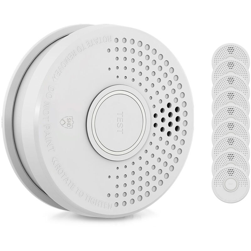 

Shd By Oneconcept - Detector de humo DOF39 Plástico Señal de aviso: 85 dB Funcionamiento con pila de 9V