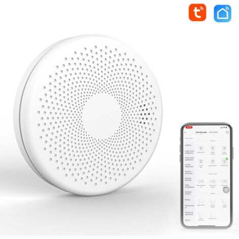 Detector de humo y monóxido de carbono 2 en 1 para el hogar con wifi Tuya