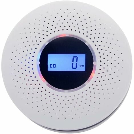 Detector de humo y monóxido de carbono 2 en 1: protección contra incendios y seguridad contra CO