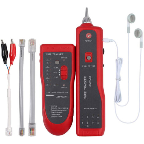 Detector de línea telefónica de red, multifuncional para detectar, comprobar y probar líneas y señales de red.