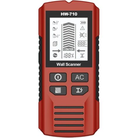 Detector de metal y madera de alta sensibilidad del escáner de pared del estudiante con pantalla LCD y alerta de audio para cables, cables, pernos de pared tuberías