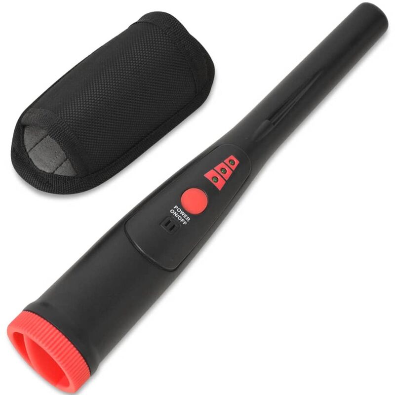 

Detector de metales de puntero negro y rojo