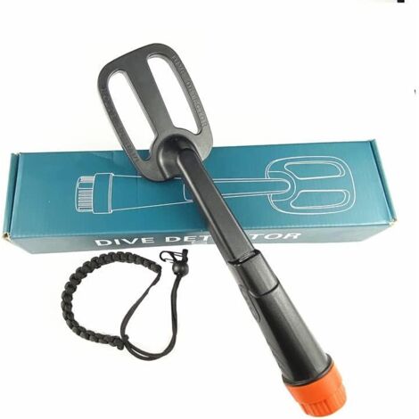 Detector de Metales Impermeable Buceo Detector de Metales Subacuático Pulso Bobina Pinpointer Detección (Negro)