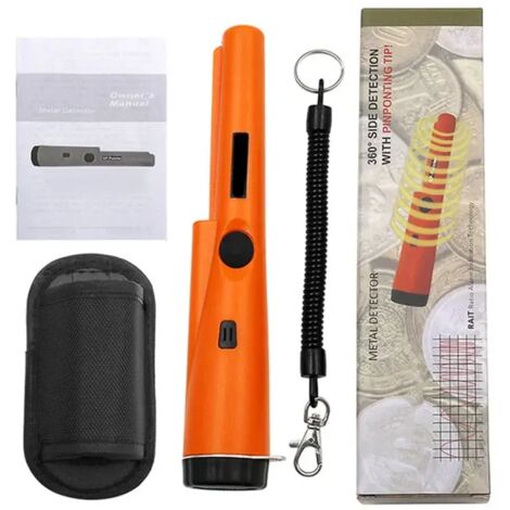 Detector de metales profesional, dispositivo portátil e impermeable con puntero, para monedas de metal y oro.