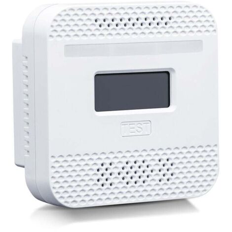 Detector de monóxido de carbono KZQ, detector portátil de monóxido de carbono con pantalla digital LCD para viajes en casa, alarma de monóxido de carbono, alarma de detector de CO para el hogar,