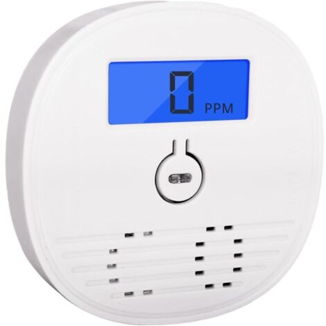 Detector de monóxido de carbono, minidetector de CO con pantalla LCD para el hogar, el coche y viajes. Compatible con EN50291 .