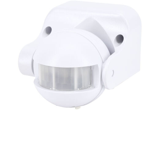 Detector de movimiento blanco - 1200W - Angle 180° - IP44 - Range 12m