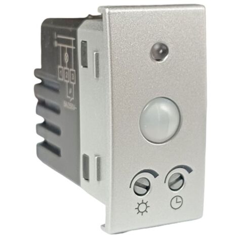 Detector de movimiento crepuscular Vemer 1 módulo Plata VE765200