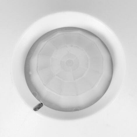Detector de movimiento infrarrojo para montaje en techo con indicador de alarma LED rojo y dispositivo antirrobo para seguridad del hogar, ABS, 28 V CC