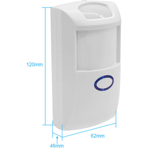 Detector de movimiento infrarrojo PIR2 dual de 433 MHz para hogares inteligentes: detección sensible, bajo consumo de energía, compatible con Alexa.