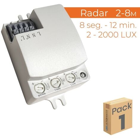 Detector de Movimiento por Radar 360º Especial Plafones Pack 1 Ud. - Pack 1 Ud.