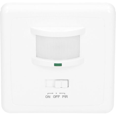 Detector de movimiento YMYNY para caja eléctrica Øfi60 compatible con LED de 1200 W máx., instalación de 3 cables y compatible con LED (detector de movimiento)